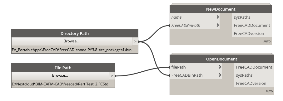 Initialize and open a document