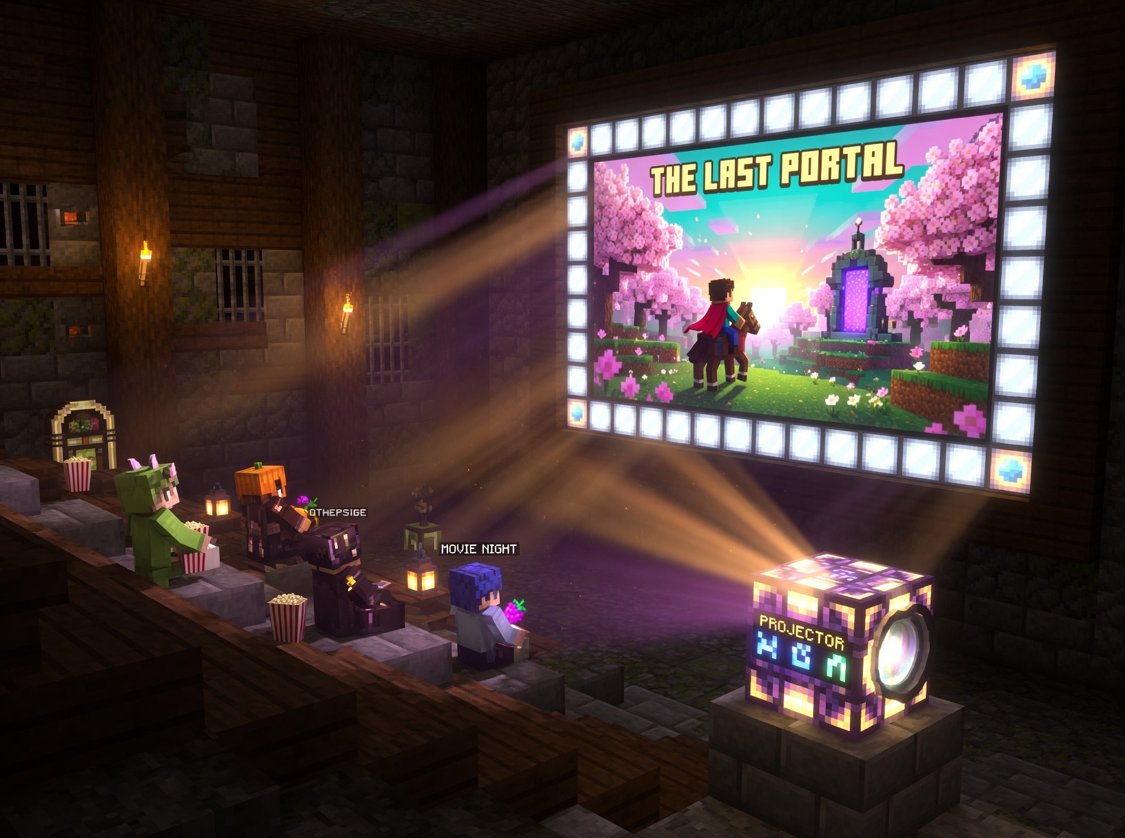 Lumière Play — in-game cinema mod for Minecraft