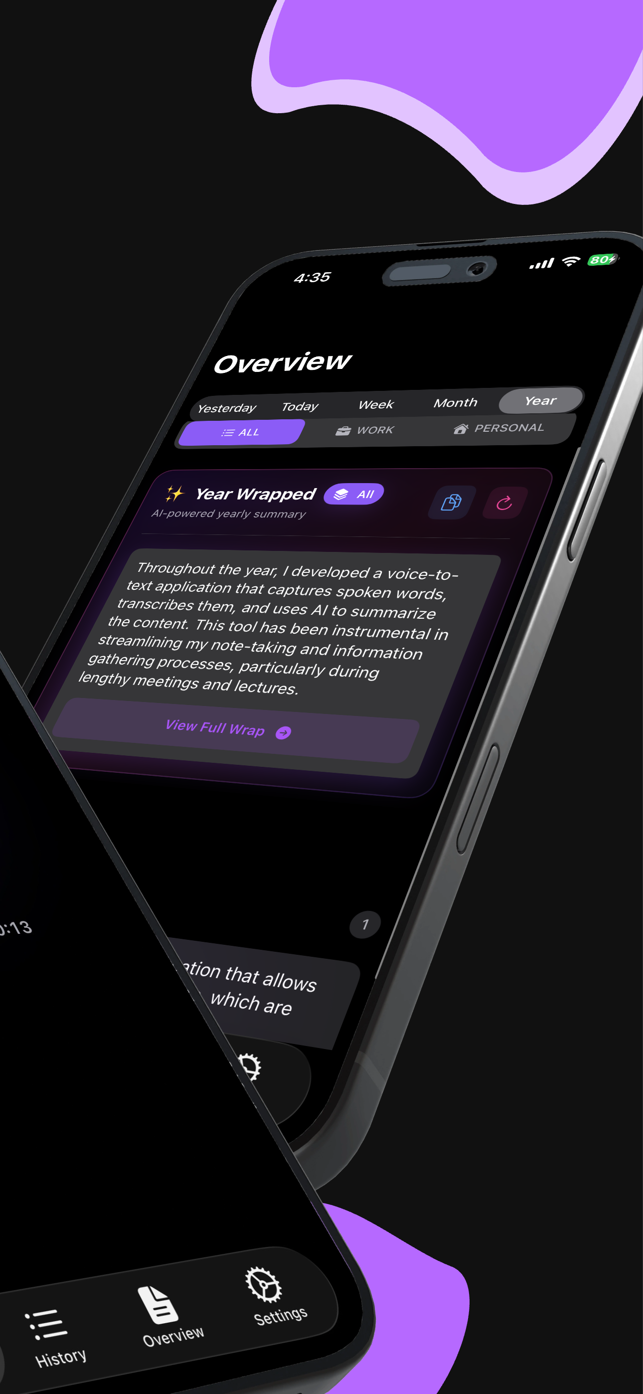 Overview - Your daily insights