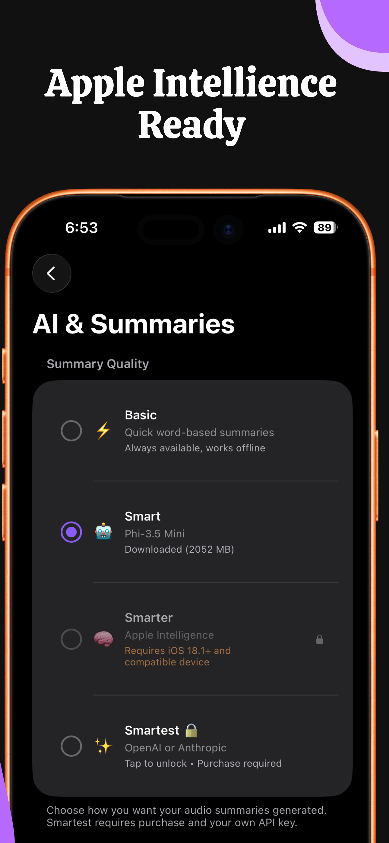 Apple Intelligence Ready