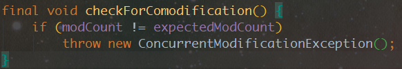 ConcurrentModificationException