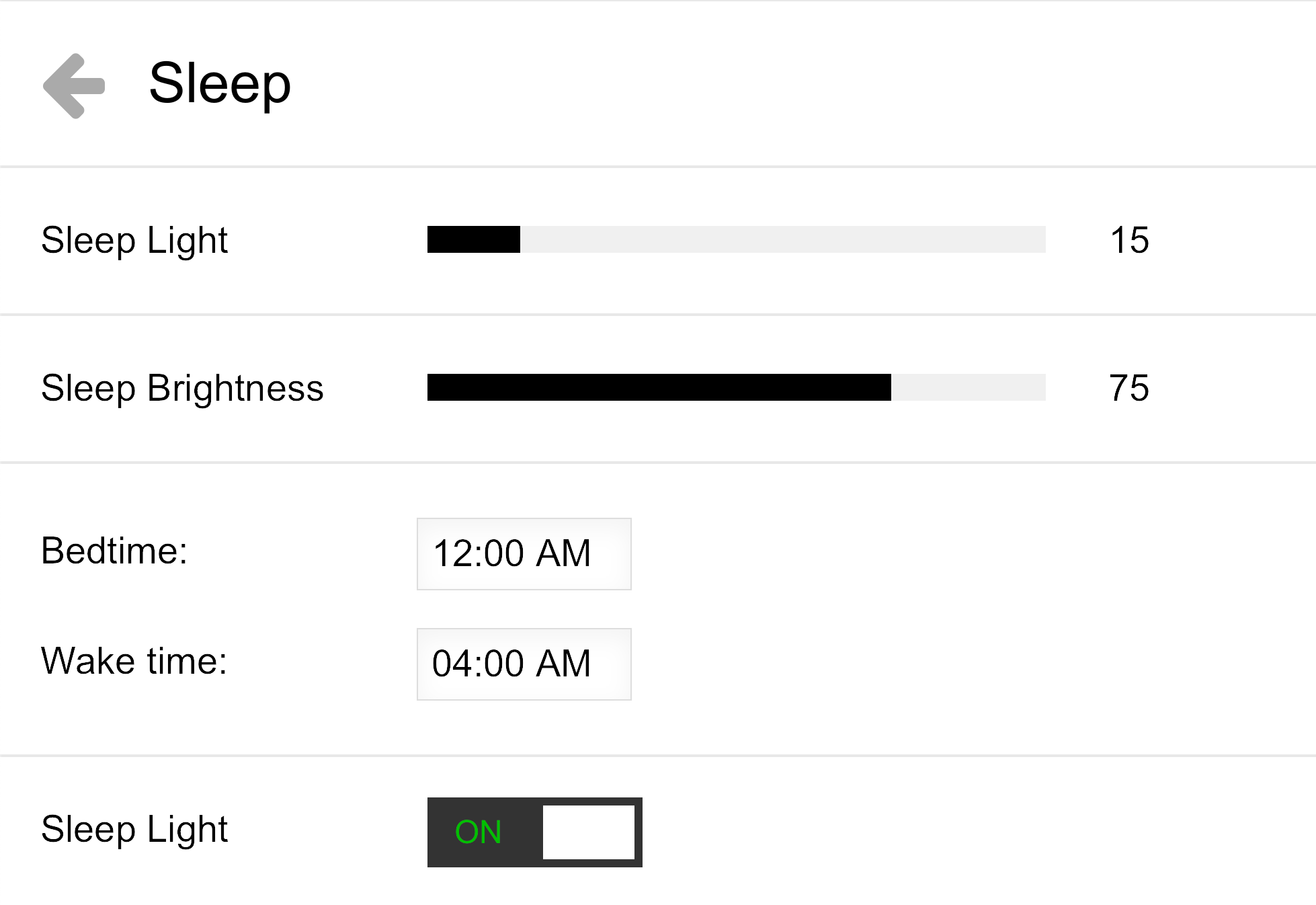 Iris Settings