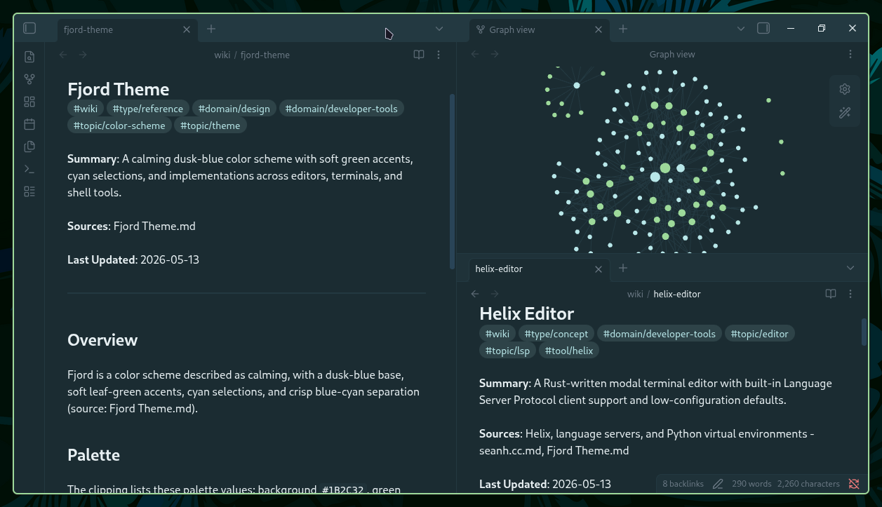 Fjord Obsidian Theme