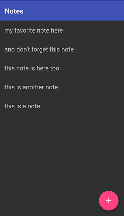 List of notes