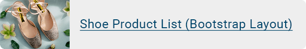 Shoe Product List (Bootstrap Layout)