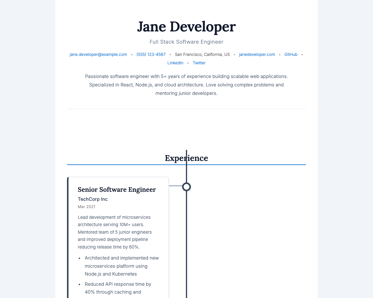 Asymmetric Timeline theme preview