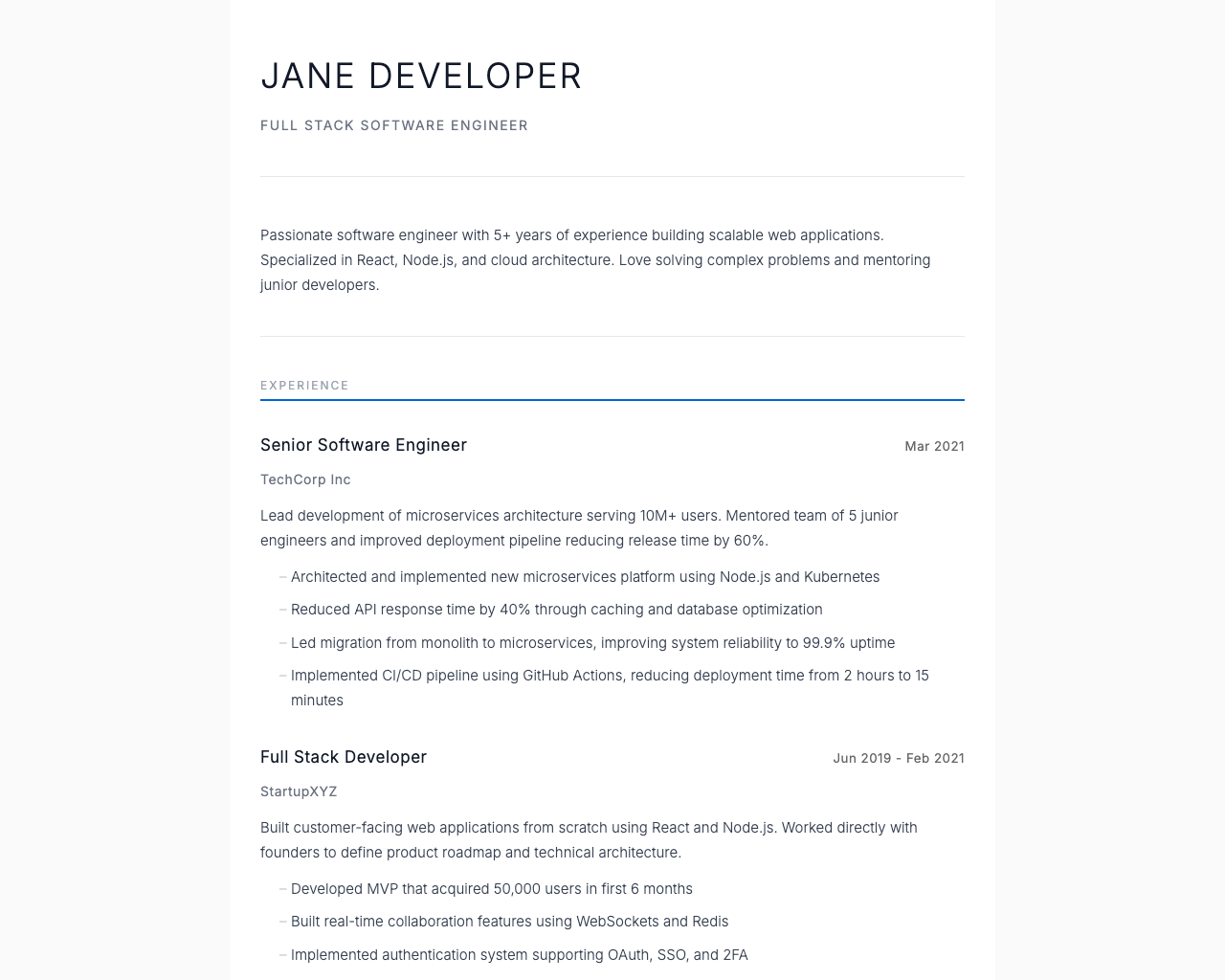 Minimalist Grid theme preview