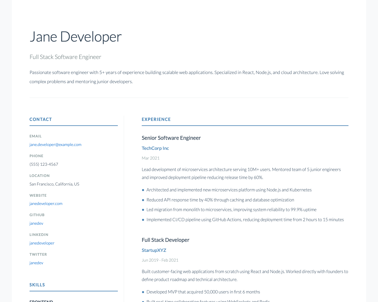 Nordic Minimal theme preview