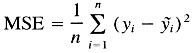 General formula for mean squared error