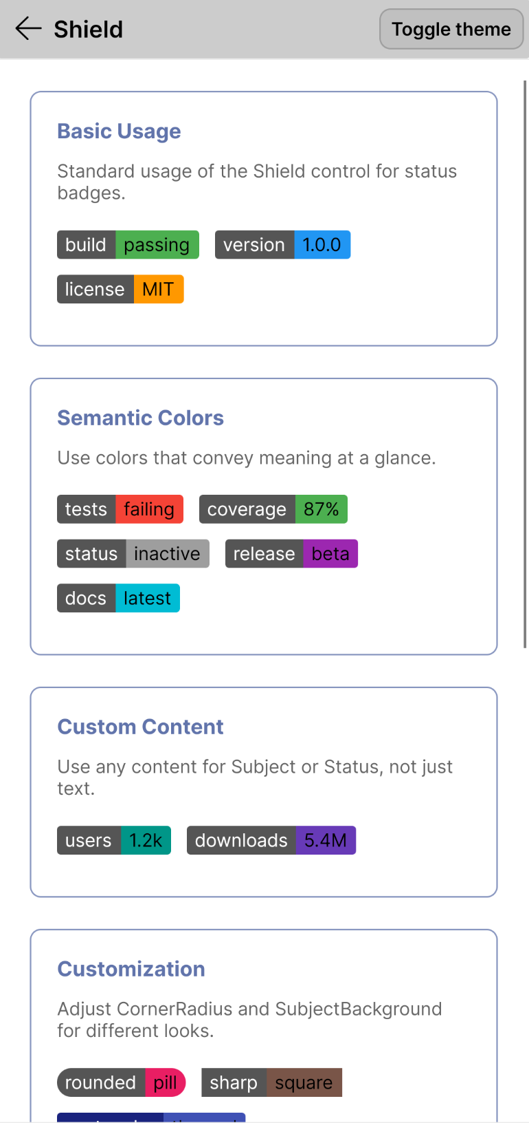 Shield control in light theme