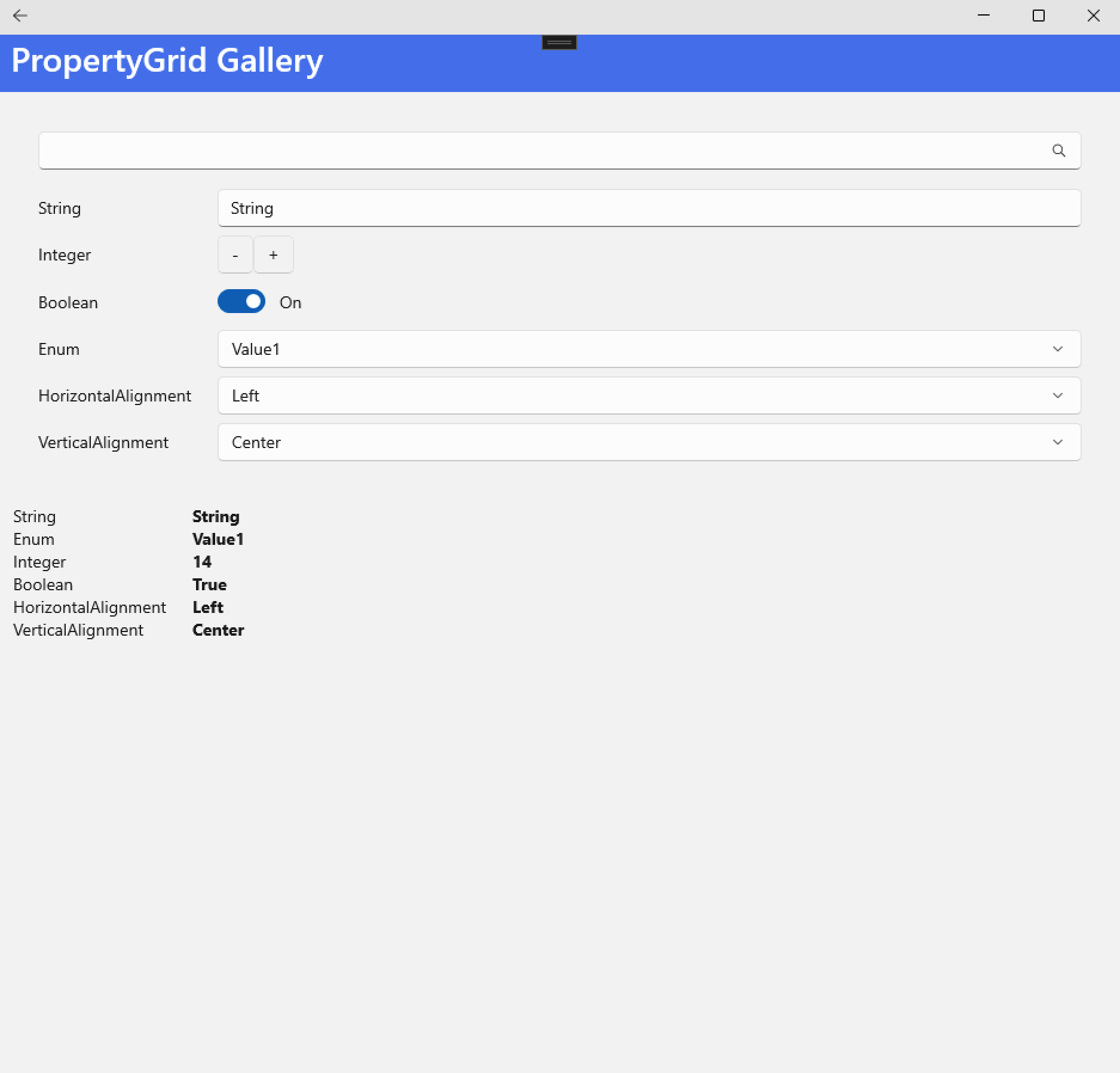 PropertyGrid