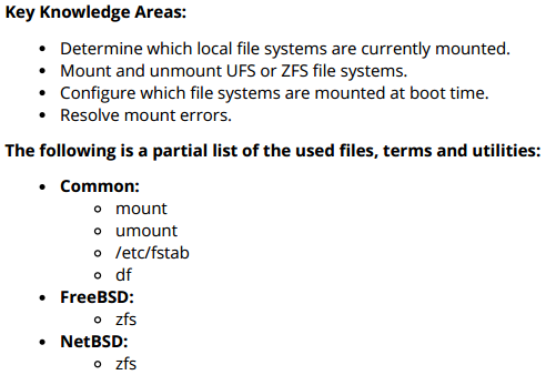 picture here-Exam702 Control Mounting and Unmounting of File Systems