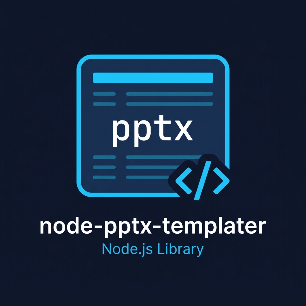node-pptx-templater logo