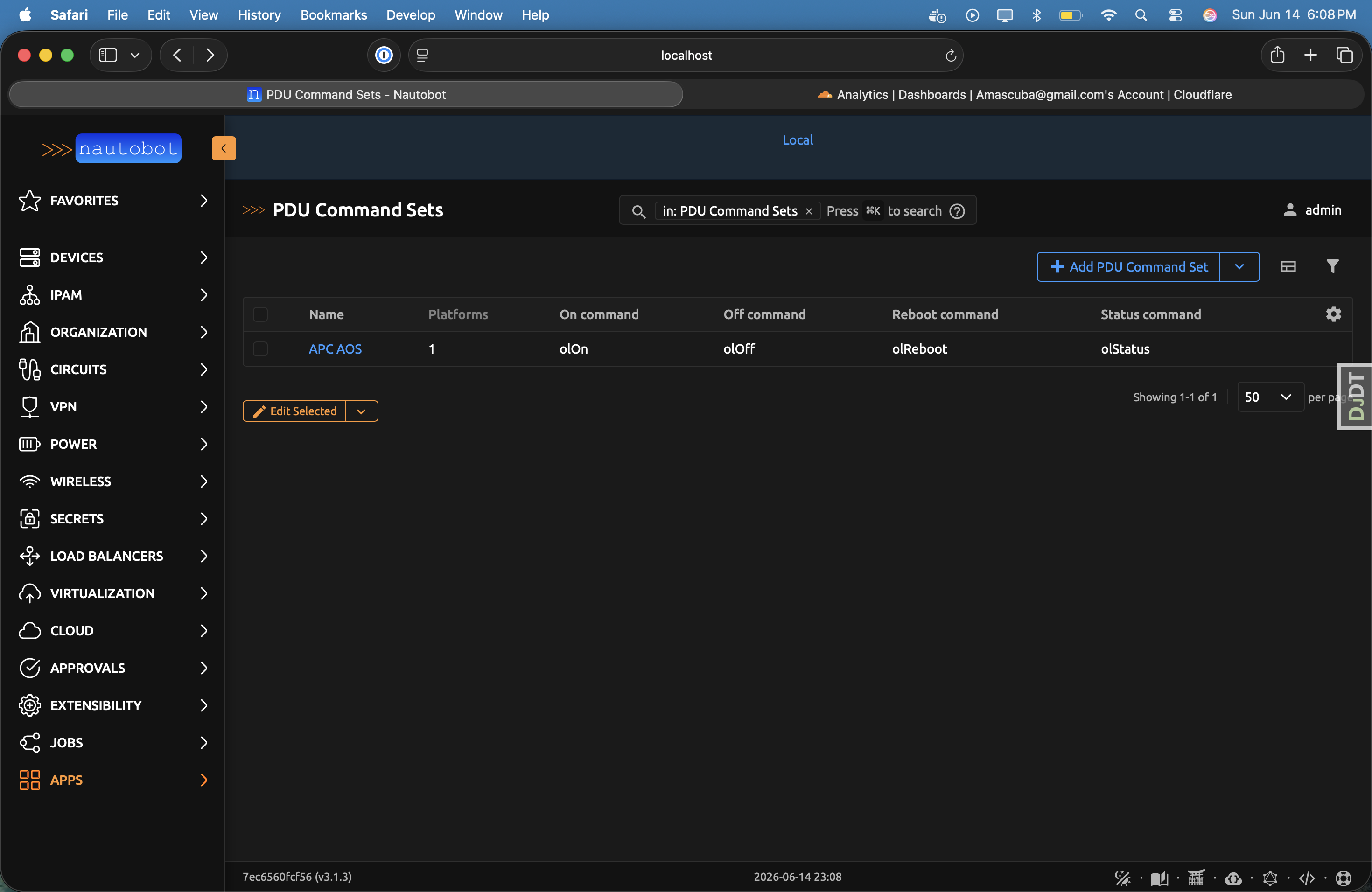PDU Command Sets list