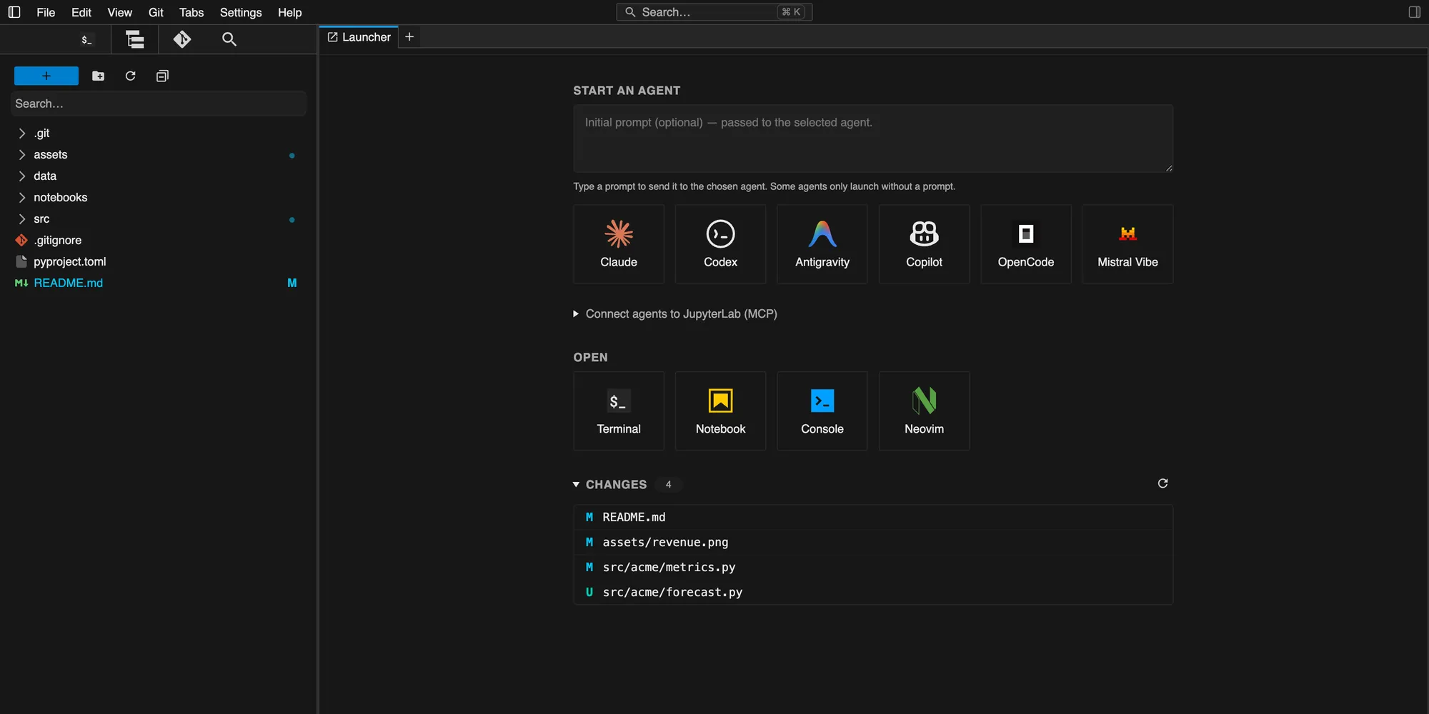 The xtralab launcher