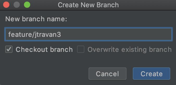 Create New Branch