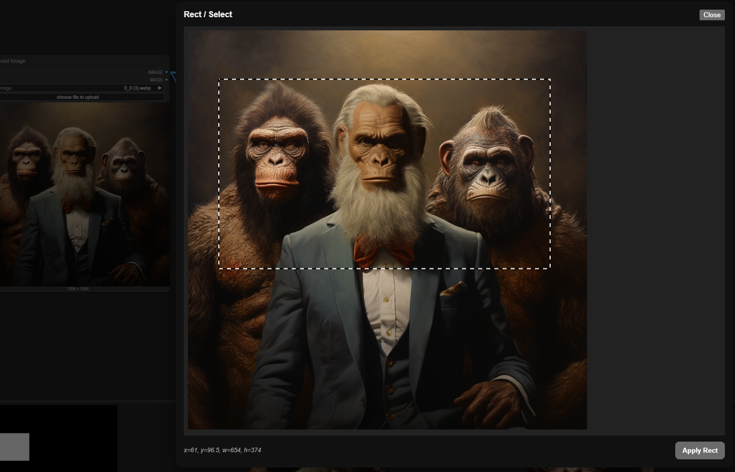 Rect / Select overlay