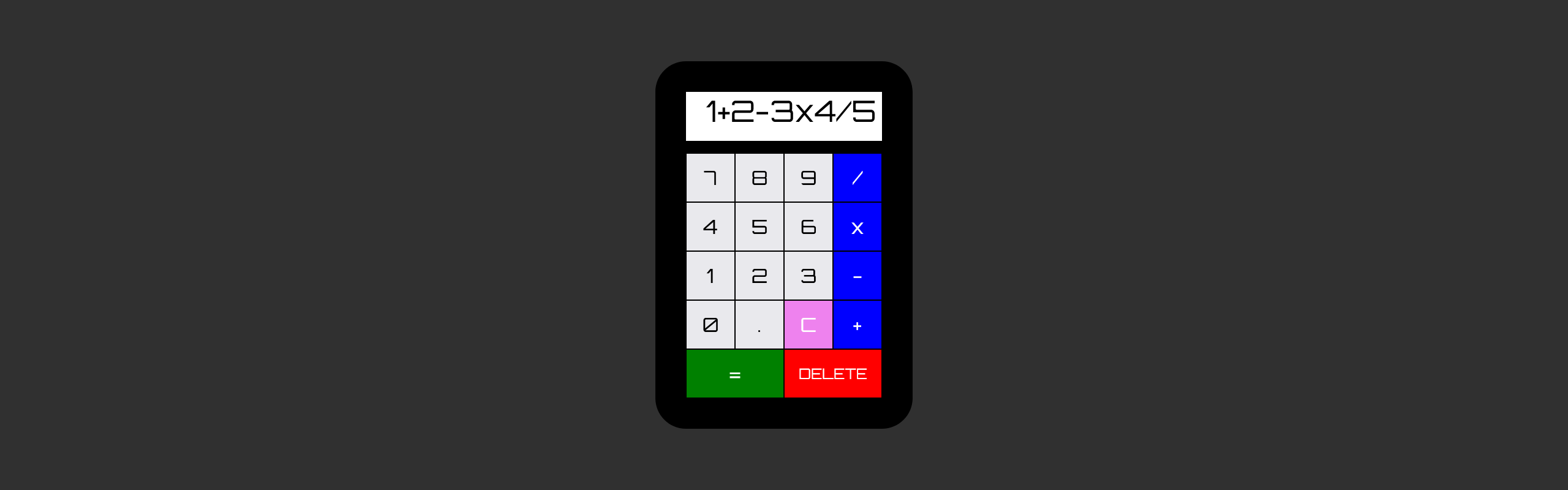 Screenshot calculator