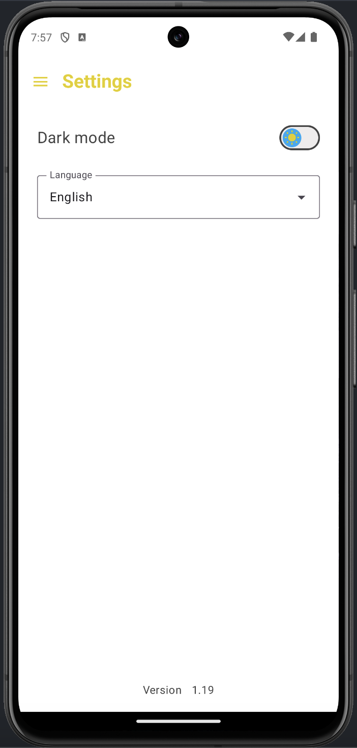 Notepad settings