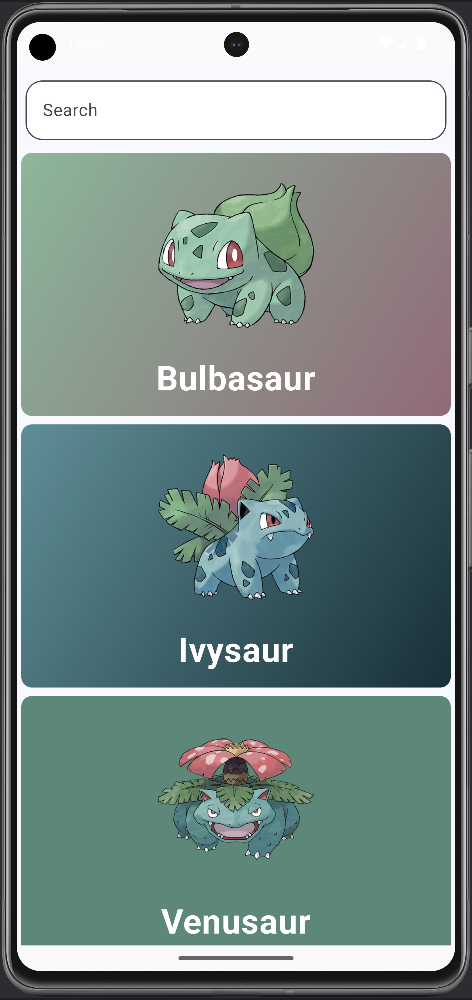 Pokédex list