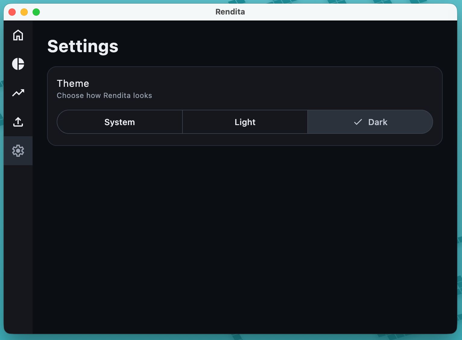 Rendita — theme settings