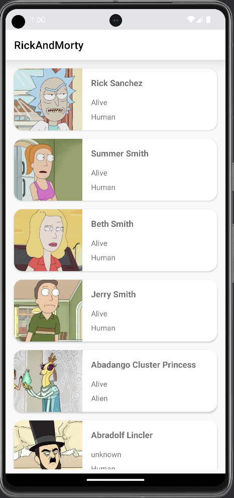 Rick & Morty list