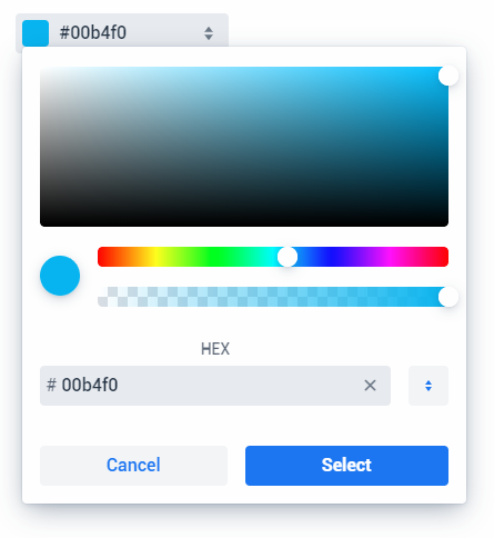 Screenshot of color-picker-field