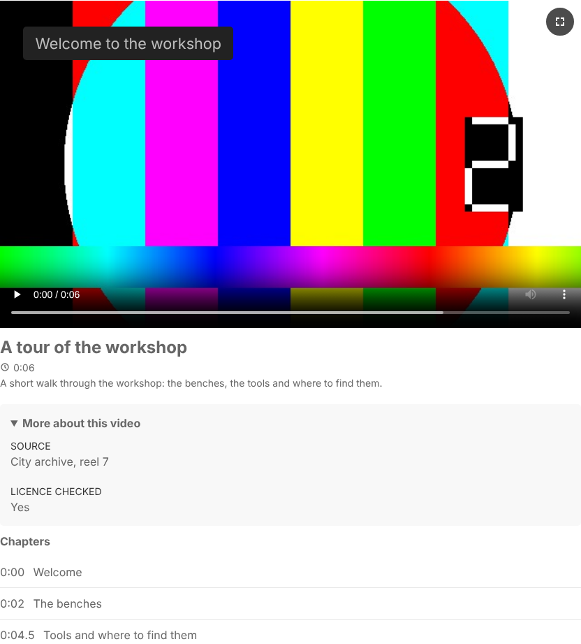 The same video with the profile for UIkit 3