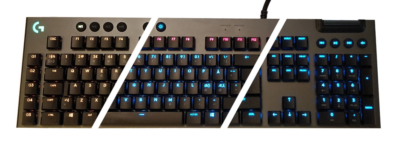 Keyboard leds in use