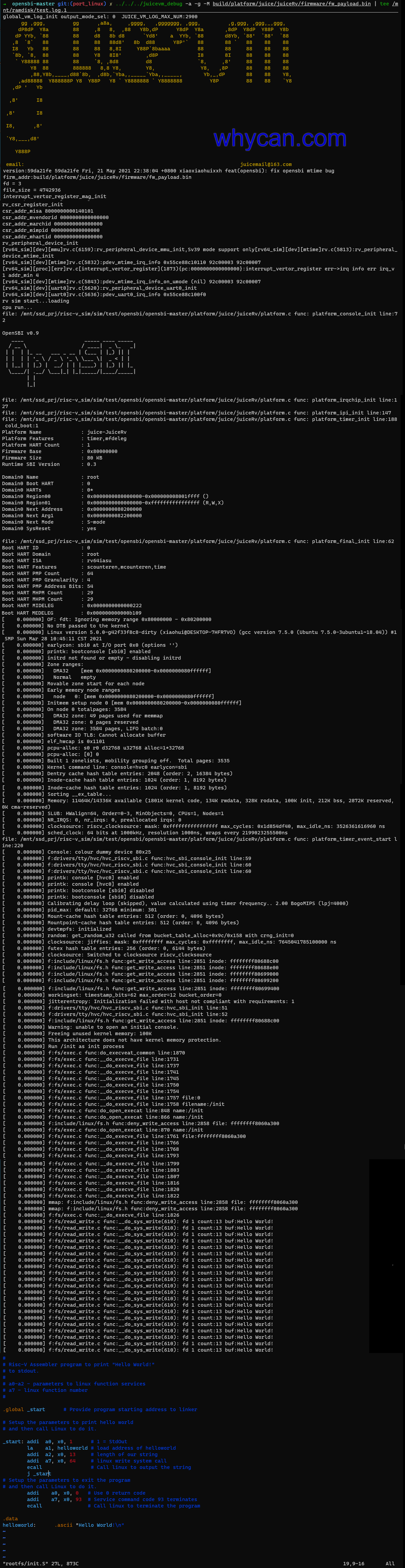 JUICE VM linux kernel