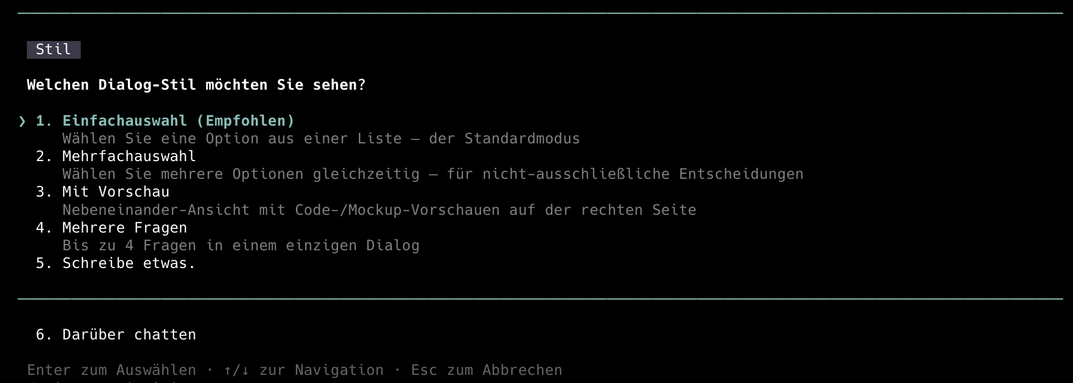 Localized UI — German