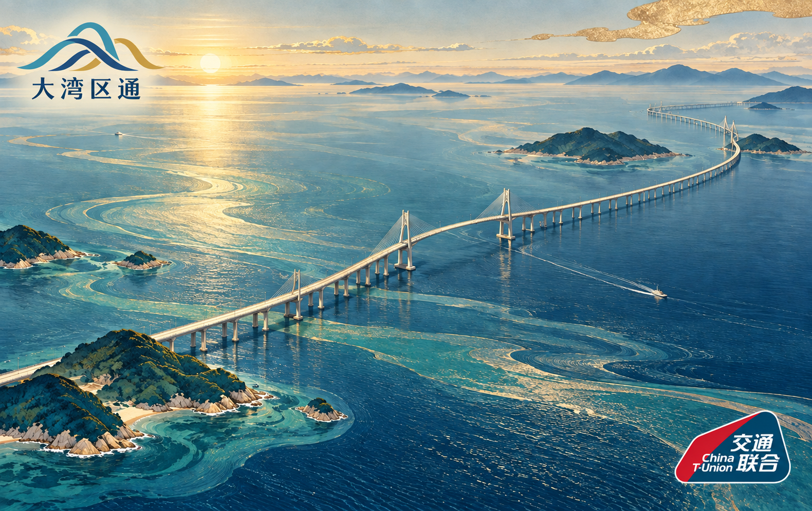 海桥与大湾区通概念标志卡面