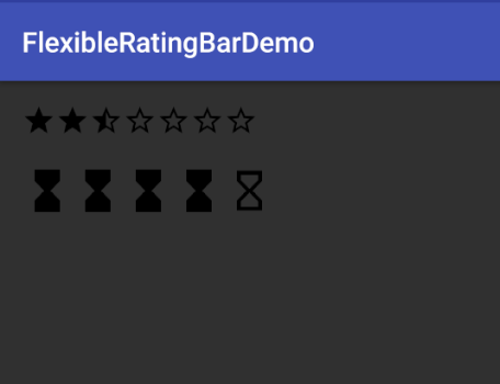 GitHub - julamme/FlexibleRatingBar