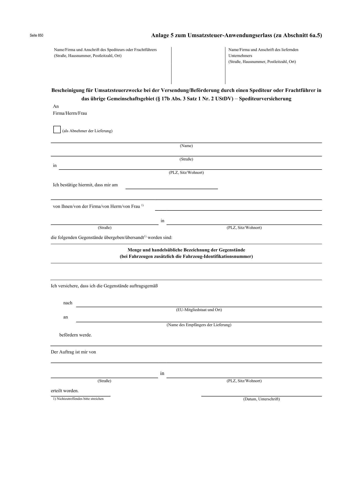 Originalseite 874 des UStAE – anlage-5