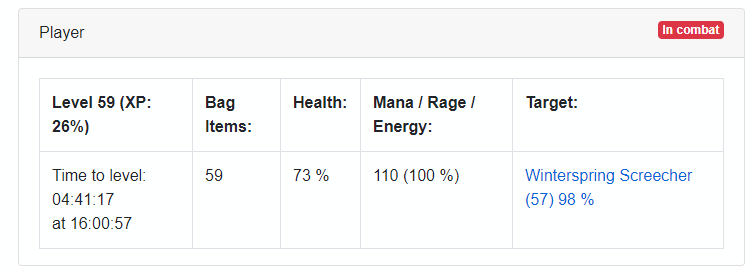 Player Summary