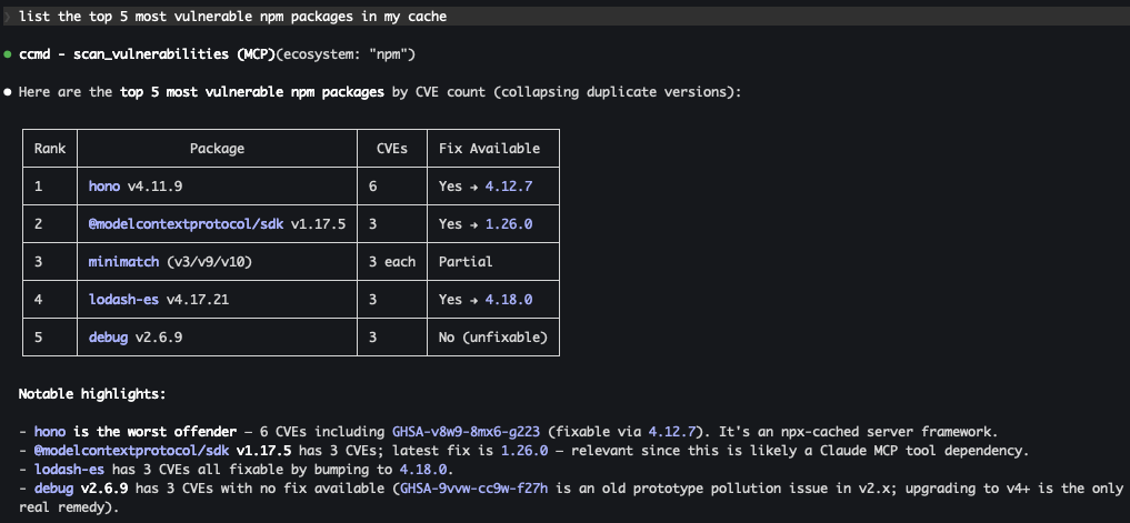 Vulnerable npm packages