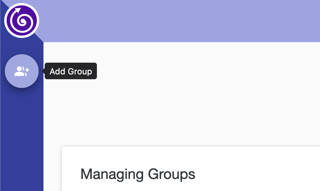 create group button