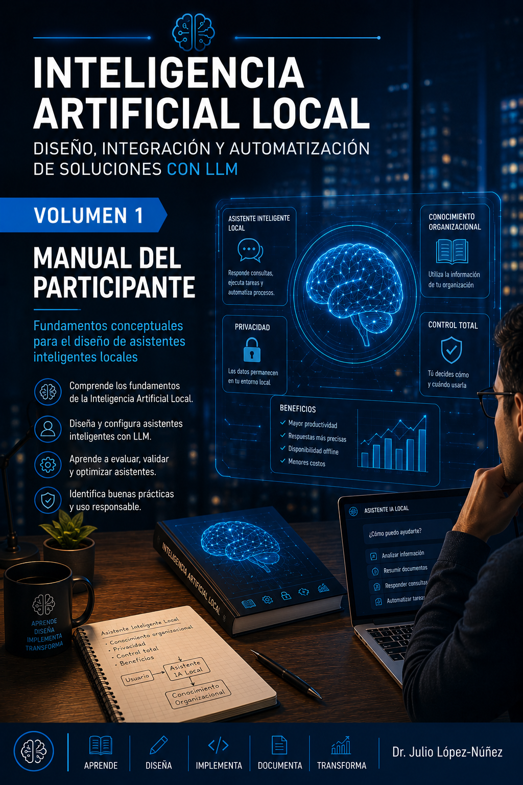 Biblioteca de cinco volúmenes | Inteligencia Artificial Local