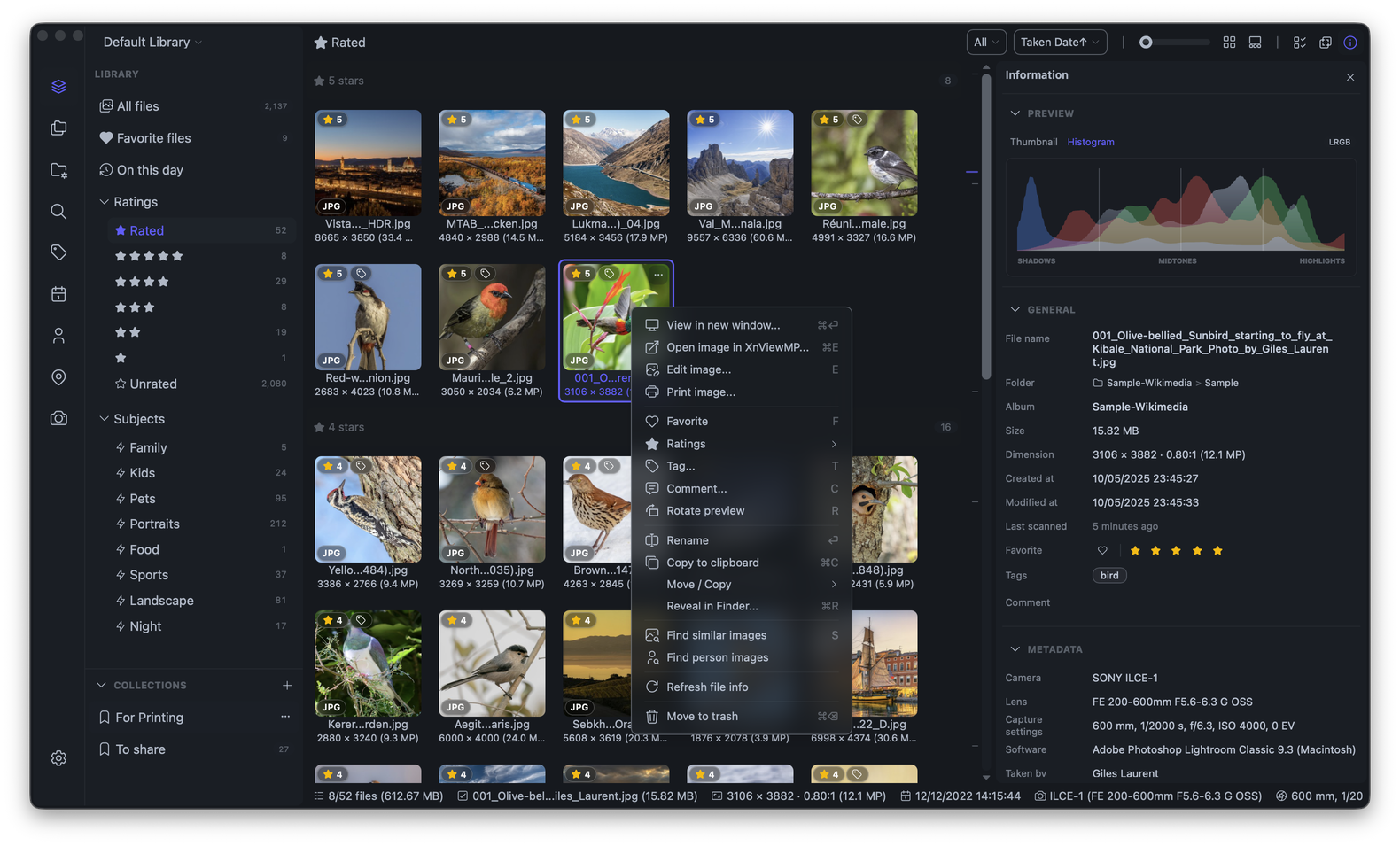 Lap local photo library manager screenshot
