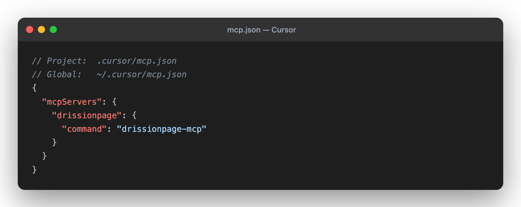 Cursor mcp.json