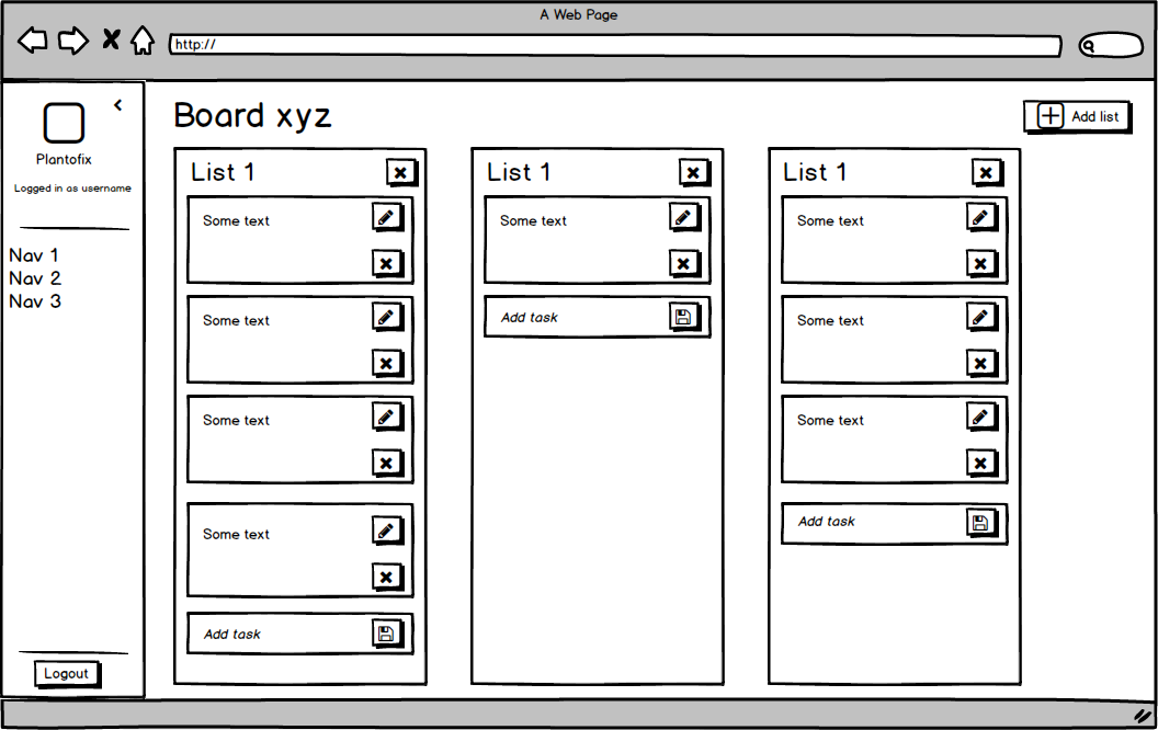 Plantofix Wireframe