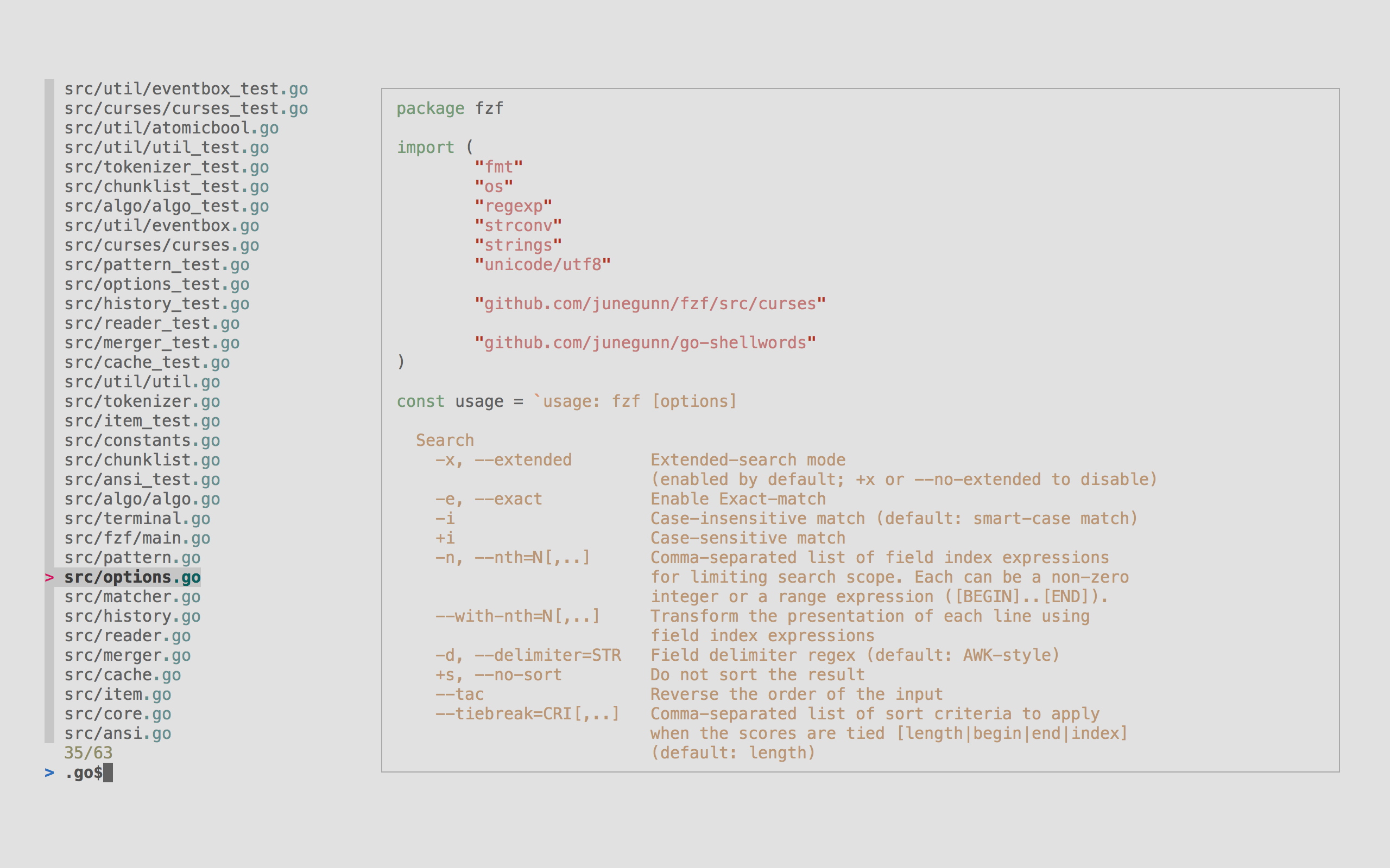 terminal mac os list command results