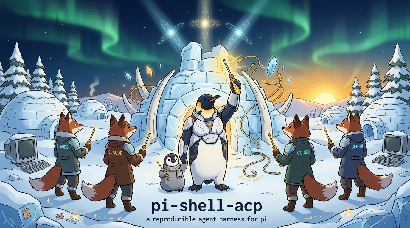 pi-shell-acp — a reproducible agent harness for pi