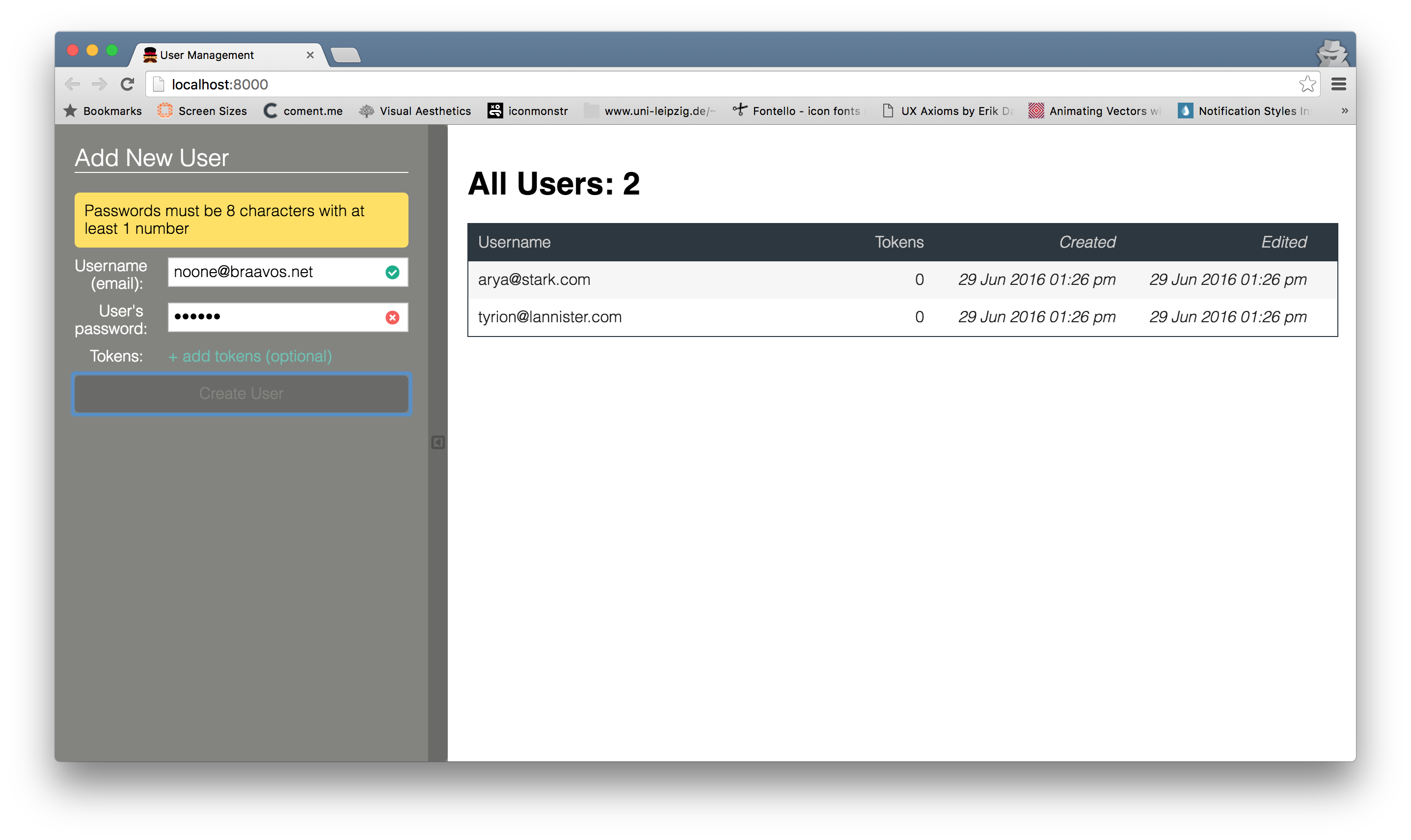 GitHub - juniferd/rum: react user management