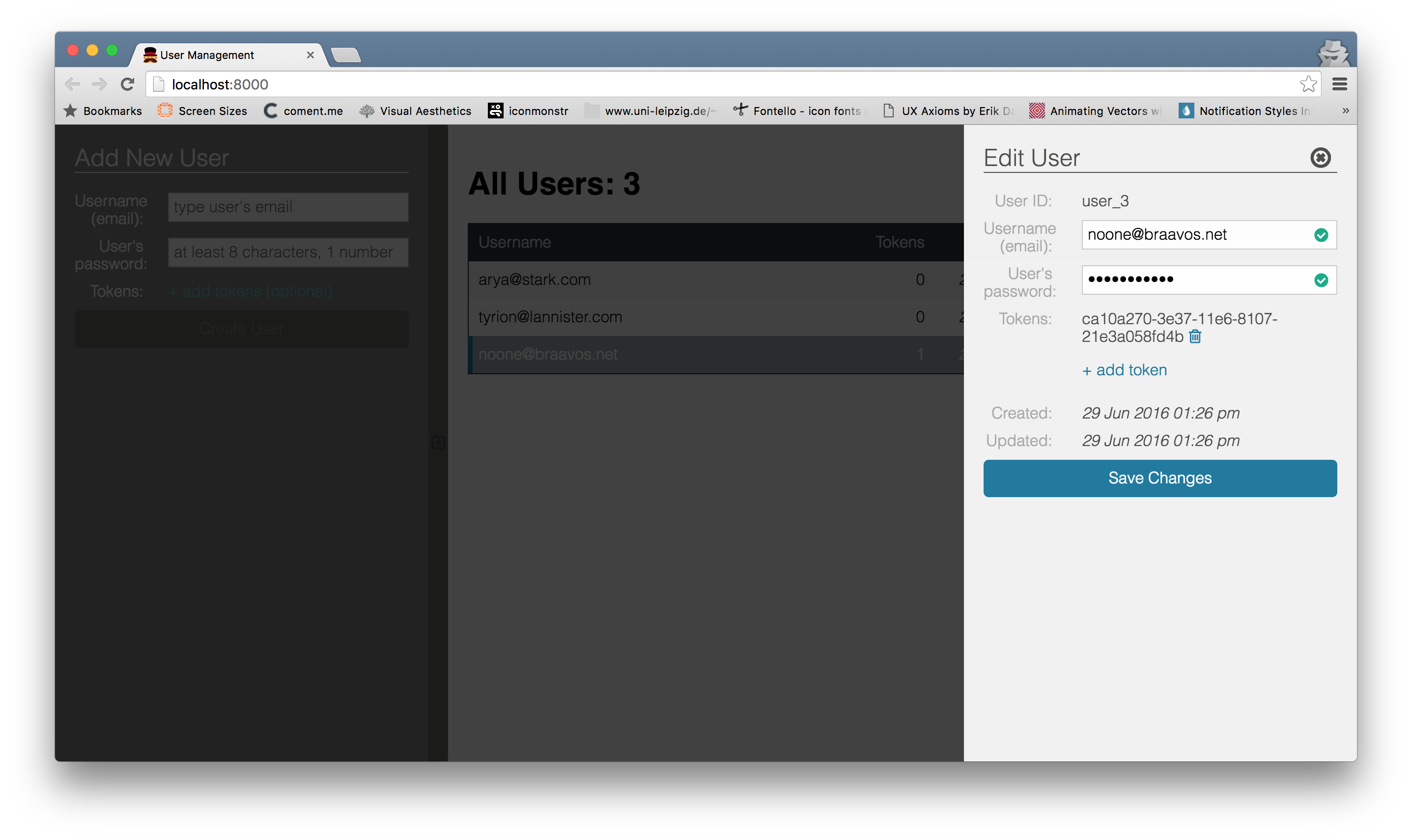 GitHub - juniferd/rum: react user management