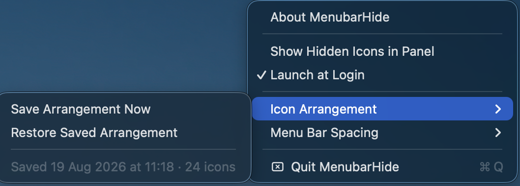 MenubarHide screenshot 3