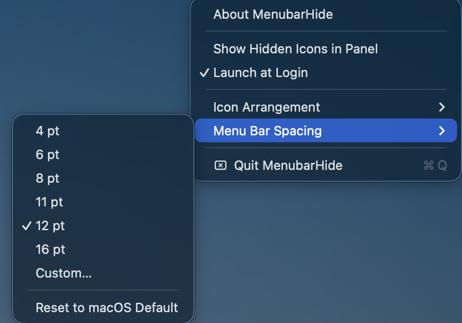 MenubarHide screenshot 4
