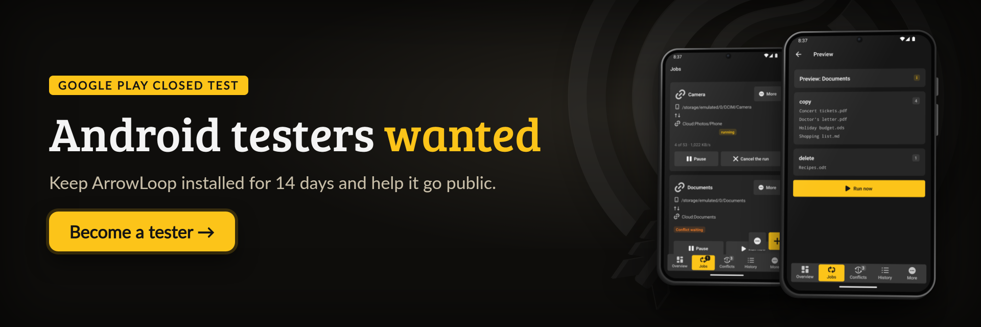 Android testers wanted: join the Google Play closed test