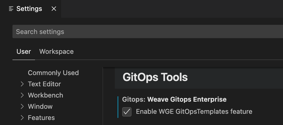 Enable GitOpsTemplates