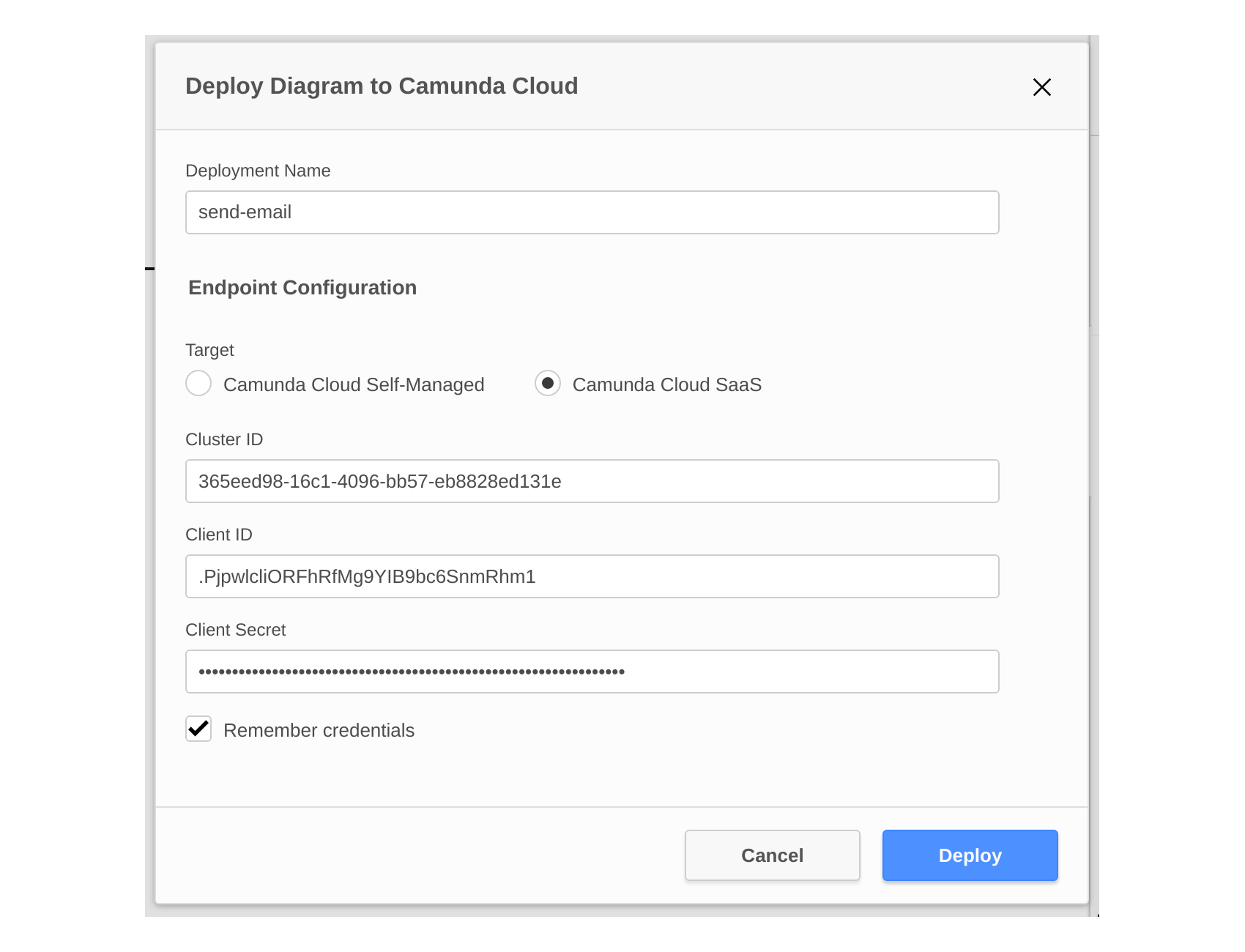 Deploy Camunda Cloud